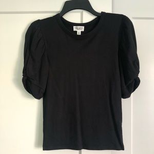 Fashion Jackson / Amazon the drop black puff- sleeve top